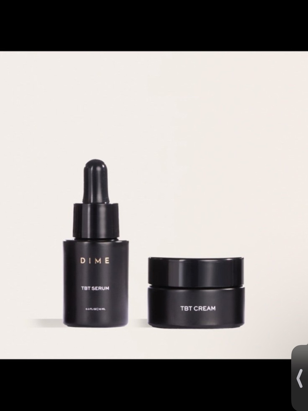 DIME TBT Serum & TBT Cream Set - Black